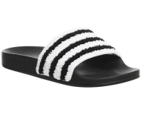 Adidas Adilette Sliders Black White Towl
